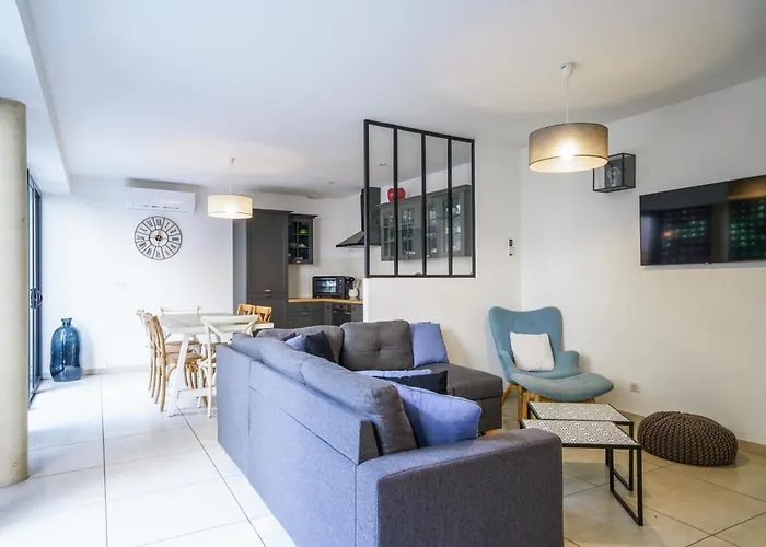 Maison D'architecte Centre Jardin, Climatisation, Parking 5 P